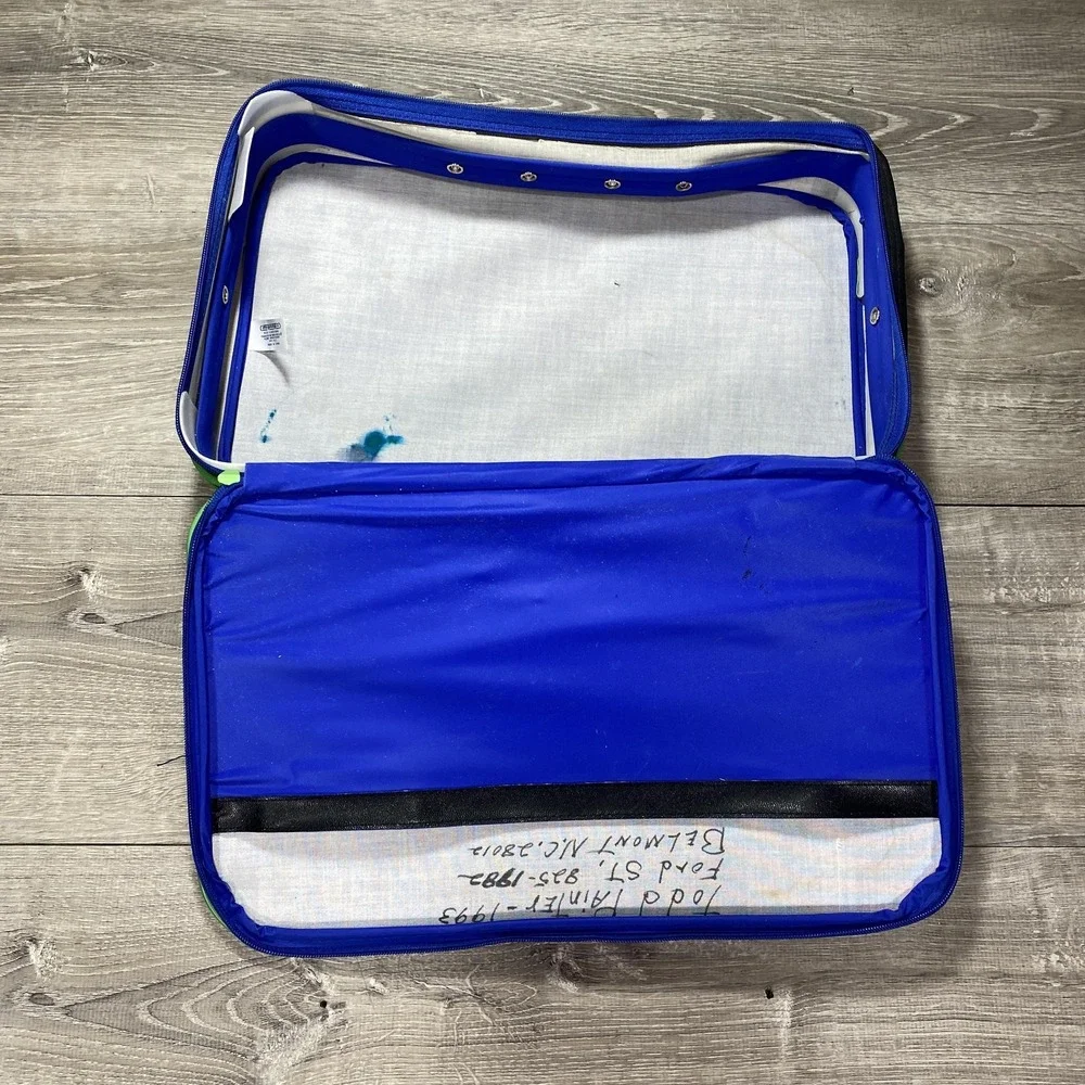 Imaginings 3 TMNT Suitcase Kids OS Blue 1991 Vintage Vinyl Carry Case Travel